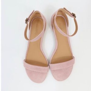 Soludos Capri Peony Suede Ankle Strap Sandals Sz 9